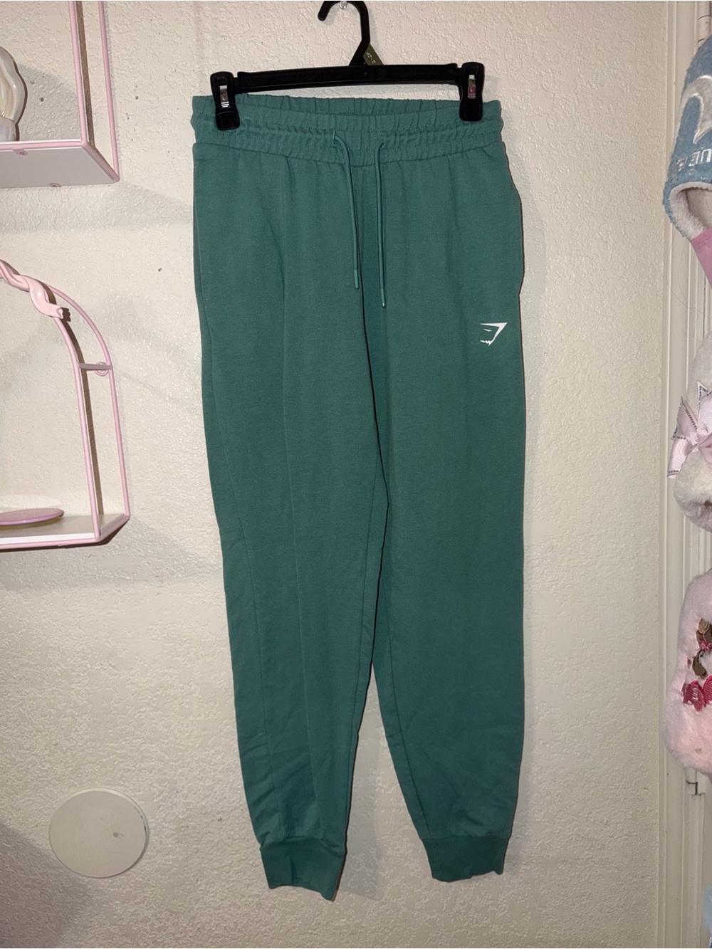 Gymshark Teal Green Track Joggers